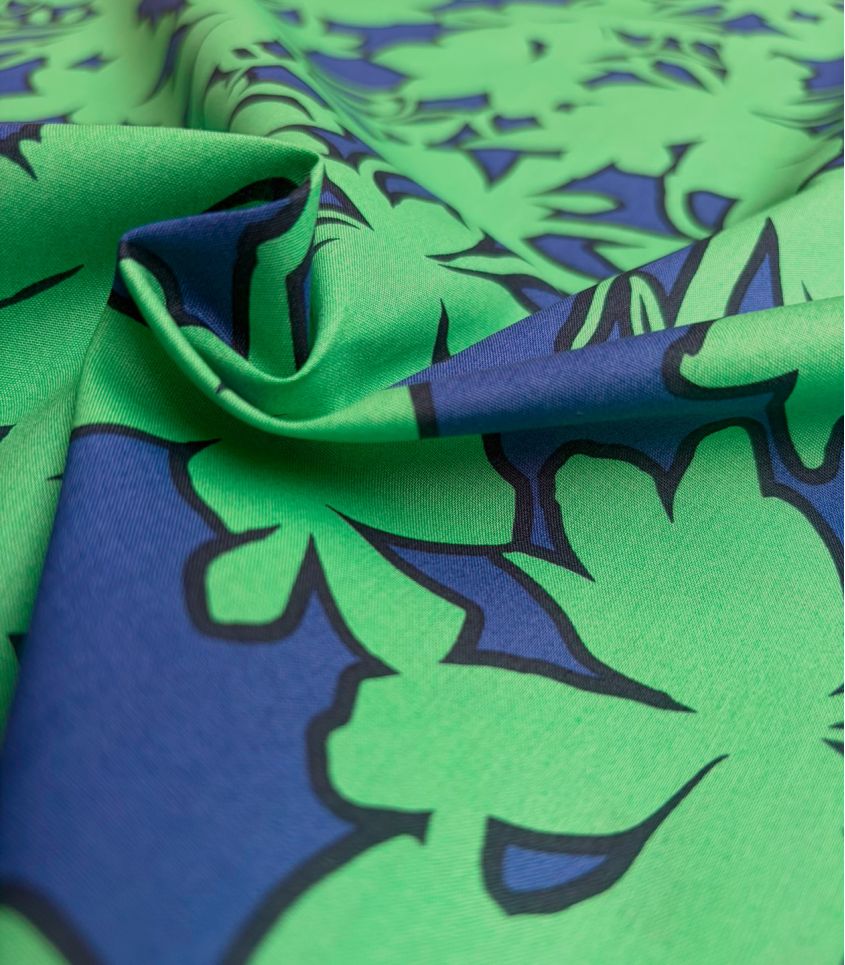 Tissu popeline - Canopé green Tissu popeline - Canopé green
