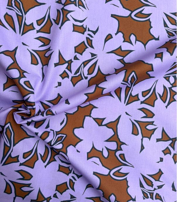 Tissu popeline - Canopé brown