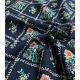 Tissu popeline Herbier secret - marine