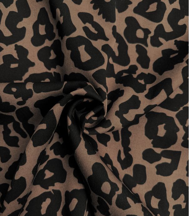 Tissu Twill de viscose - Léo Café