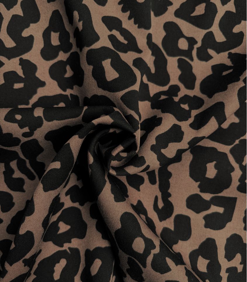 Tissu Twill de viscose - Léo Café