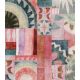 Tissu viscose - Mosaïque céleste