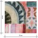 Tissu viscose - Mosaïque céleste