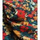 Tissu crêpe viscose - Cosmos tangerine