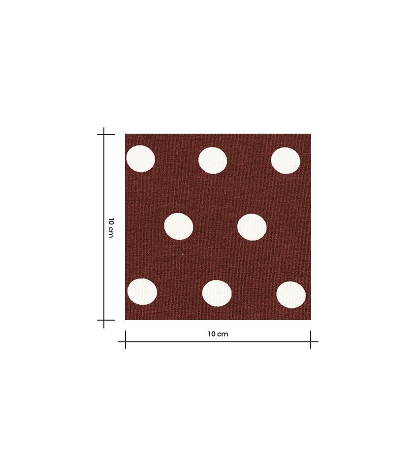 Jersey viscose Pois Rétro – Toffee Jersey viscose Pois Rétro – Toffee