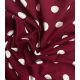 Jersey viscose Pois Rétro – Bordeaux