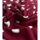 Jersey viscose Pois Rétro – Bordeaux