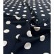 Jersey viscose Pois Rétro – Marine
