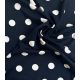 Jersey viscose Pois Rétro – Marine