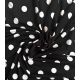 Jersey viscose Pois Rétro – Noir