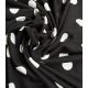 Jersey viscose Pois Rétro – Noir
