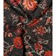 Tissu viscose Fleurs Indiennes - Sépia