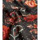 Tissu viscose Fleurs Indiennes - Sépia
