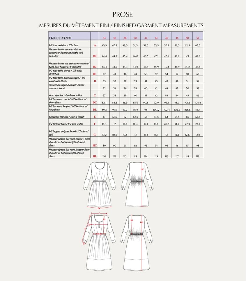 Maison Fauve - Patron Robe Prose Maison Fauve - Patron Robe Prose