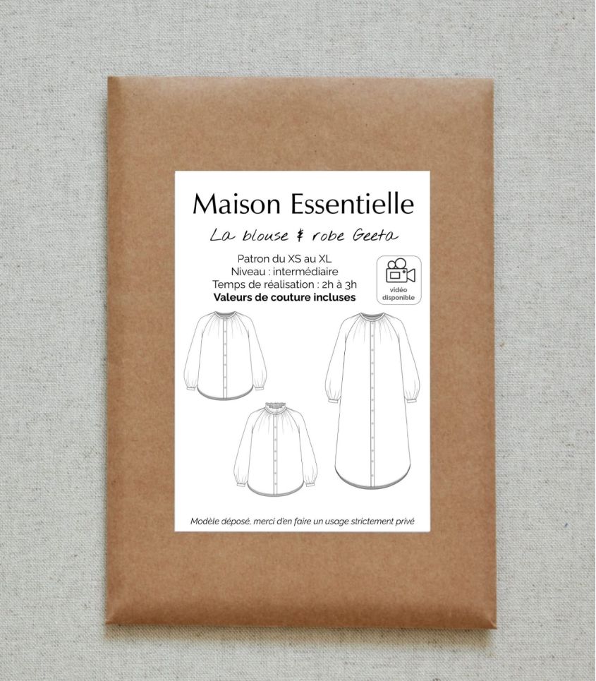 Patron - La blouse robe Getta Patron - La blouse robe Getta