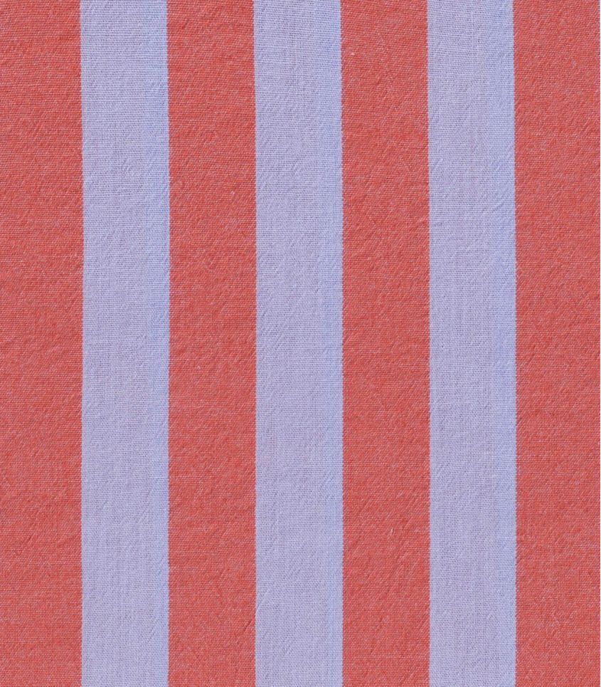 Tissu coton lavé - Rayures Lilac Red Tissu coton lavé - Rayures Lilac Red