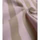 Tissu coton lavé - Rayures Rose Thé