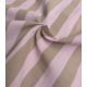 Tissu coton lavé - Rayures Rose Thé