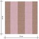 Tissu coton lavé - Rayures Rose Thé