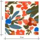 Tissu viscose - Fleurs vagabondes