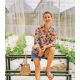 Tissu viscose - Jardin Fauve