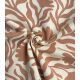 Tissu French terry - Fleurs Sauvages Moka