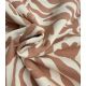 Tissu French terry - Fleurs Sauvages Moka