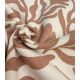 Tissu French terry - Fleurs Sauvages Moka
