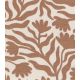 Tissu French terry - Fleurs Sauvages Moka