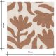Tissu French terry - Fleurs Sauvages Moka