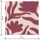 Tissu French terry - Fleurs Sauvages Vieux rose