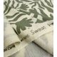 Tissu French terry - Fleurs Sauvages Sauge