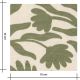 Tissu French terry - Fleurs Sauvages Sauge