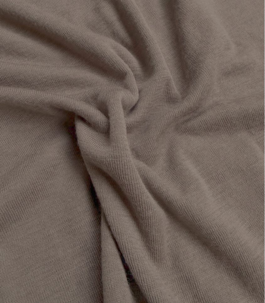 Jersey laine et soie - taupe Jersey laine et soie - taupe