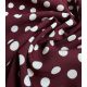 Tissu viscose - Polka dots Merlot