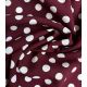 Tissu viscose - Polka dots Merlot