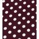 Tissu viscose - Polka dots Merlot