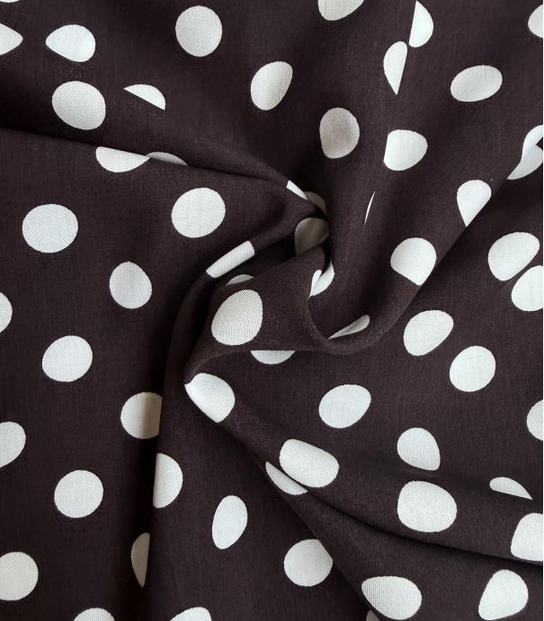 Tissu viscose - Polka dots Expresso