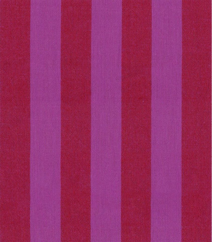 Tissu coton lavé - Rayures Fuchsia Red Tissu coton lavé - Rayures Fuchsia Red