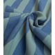Tissu coton lavé - Rayures Mineralblue