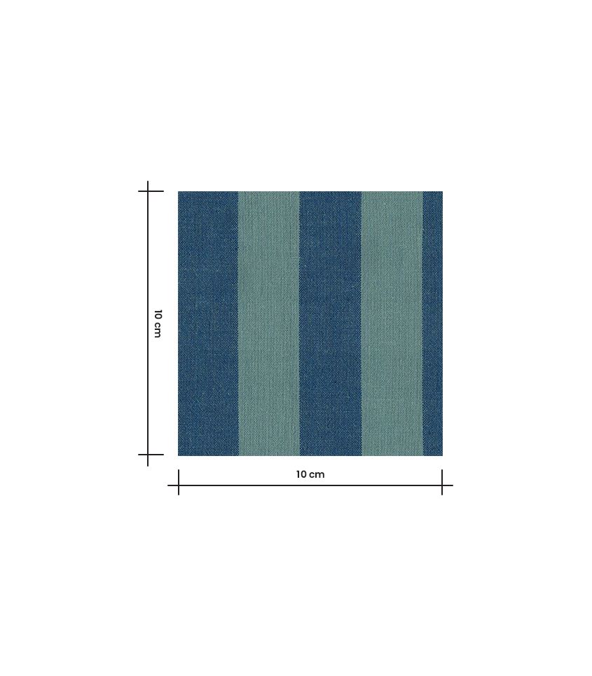 Tissu coton lavé - Rayures Mineralblue Tissu coton lavé - Rayures Mineralblue