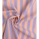Tissu coton lavé - Rayures Lilas Peach