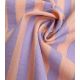 Tissu coton lavé - Rayures Lilas Peach