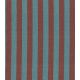 Tissu coton lavé - Rayures Pétrole Choco