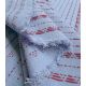 Tissu coton brodé - Pointillé Lavande