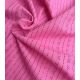 Tissu coton brodé - Pointillé Rose