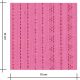 Tissu coton brodé - Pointillé Rose