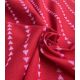 Tissu coton brodé - Pyramide Rouge