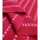 Tissu coton brodé - Pyramide Rouge