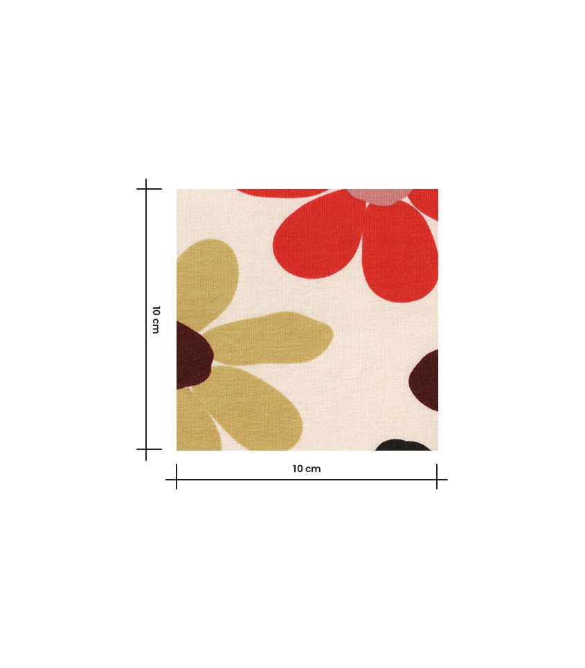 Tissu French terry - Marguerite Pop Tissu French terry - Marguerite Pop